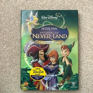 Walt Disney Return to Never Land dvd